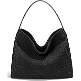 Slouchy Suede Woven Hobo Bags Women Trendy Suede Purse Crossbody Crescent Shoulder Satchel Bag Top Handle Tote Handbag | Slouchy, Woven, Trendy, Suede Purse, Crescent