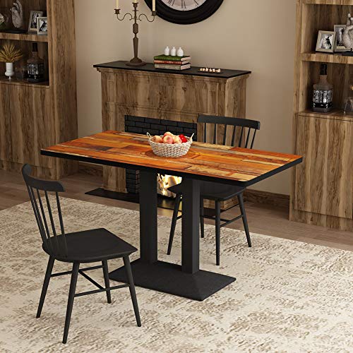 Tribesigns Dining Table, Dinette Table Breakfast Table for Kitchen, Dining Room, Living Room (Rectangular) - Thumbnail 2
