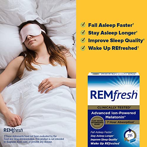 REMfresh 2mg Advanced Melatonin Sleep Aid Supplement (12 Caplets) 2
