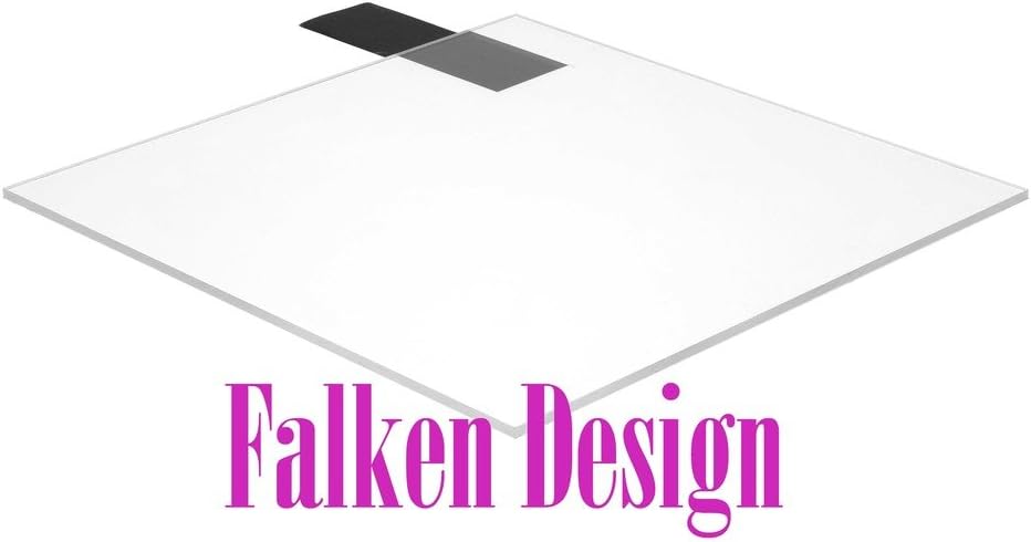 Falken Design: 36" x 48" - 1/8" (0.118") Clear Acrylic Sheet + Free Cut to Size (via"Contact Seller") Plexiglass Lucite