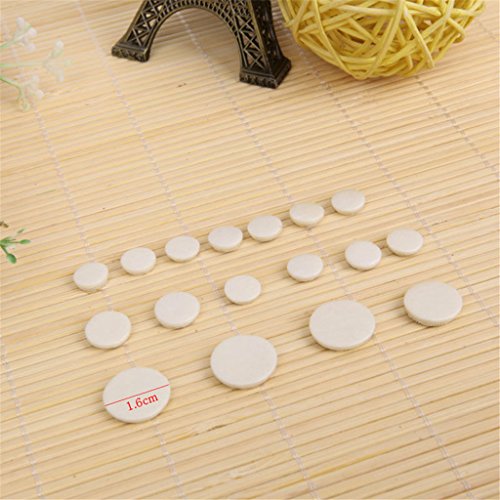 ULKEME 17Pcs bB Clarinet Key Pads Musical Woodwind Wind Music Replacement Faux Leather