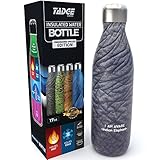 Insulated Stainless Steel Water Bottle - Endangered Species Edition - Metal Thermo Style Bottles Great For Sports, Gym, Kids - Keeps Drinks Hot & Cold - 17 Oz Large