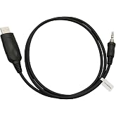 GoodQbuy USB Programming Cable Cord for Yaesu Vertex/Standard Horizon Radio HX370E VX-6R VX-7R VX-7E HX750 VX-120 VXA-700 1-pin