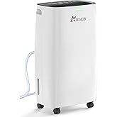 32-Pint Dehumidifier for Basement and Large Room - 2000 Sq. Ft, Quiet Dehumidifier for Large Capacity Room Home Bathroom Base