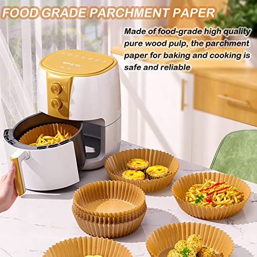 Hanycr Air Fryer Disposable Paper 150 Pcs Round NonStick Paper Prime