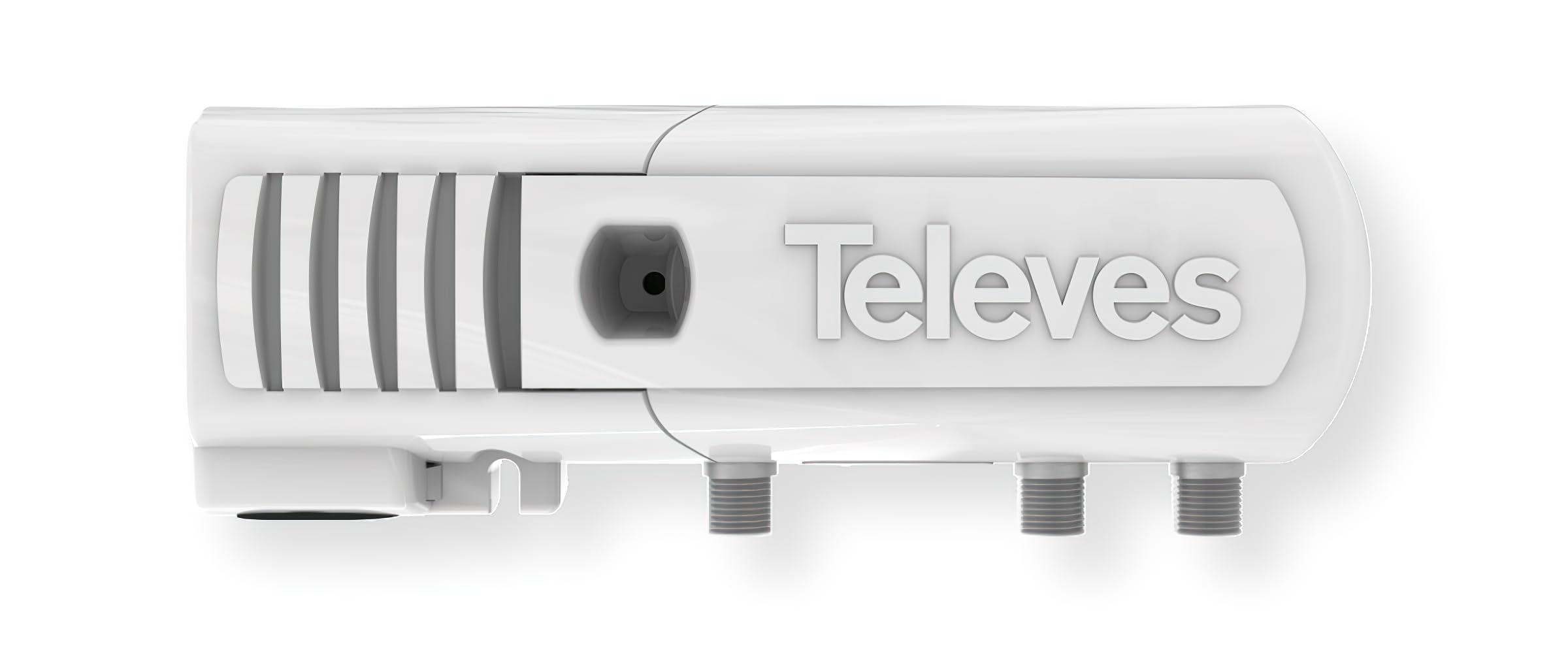 Photo 1 of Televes 550104 Power Supply Unit, UL Listed, Built-in 2-Ways Splitter, 12V 220mA, F-Connector, Antenna Power Inserter