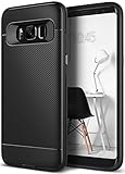 Galaxy S8 Case, Caseology [Vault II Series] Slim Protective Shock Absorbing TPU Textured Grip Corner Cushion Design for Samsung Galaxy S8 (2017) - Black