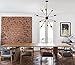 Sputnik Chandeliers 12 Lights Black Pendant Lighting Ceiling Mount Light Fixture, UL Listed