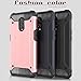 AnoKe Compatible with OnePlus 6T Case,Hybrid Rugged Dual Layer Armor Grip with Rugged Defender Shock Absorption Bumper Design Protective Phone Cover for OnePlus 6T JGTJ Rose Gold
