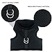 PUPTECK Soft Mesh Cat Vest Harness and Leash Set Puppy Padded Pet Harnesses Escape Proof for Cats Small Dogs Rabbits Bunny(Small, Black)