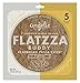Angelic Bakehouse Flatzza Buddy Pack - 10 Ounce - Sprouted 7-Grain Flatbread Pizza Crust - Vegan, Kosher and Non-GMO (5 Crusts)