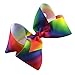 Yiho 8 inches Iridescent Grosgrain Ribbon Boutique Large Hair Bows For Girls