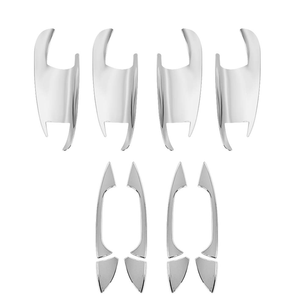 Door Handle Bowl Cover, Exterior Side Door Handle & Door Bowl Frame Cover Trim Decoration for A B C E Class 08-14