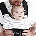 Baby Bjorn Carrier One Drool Cover 100% Organic Bamboo K’un Teething Pads w/Grey & White Striped Pattern by Baby Preferred