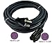 Conntek NEMA 5-20 20-Amp T-Blade SJOOW 12/3 Anti-Weather, Oils, Acids and Chemicals Rubber Extension Cord, 25-Feet