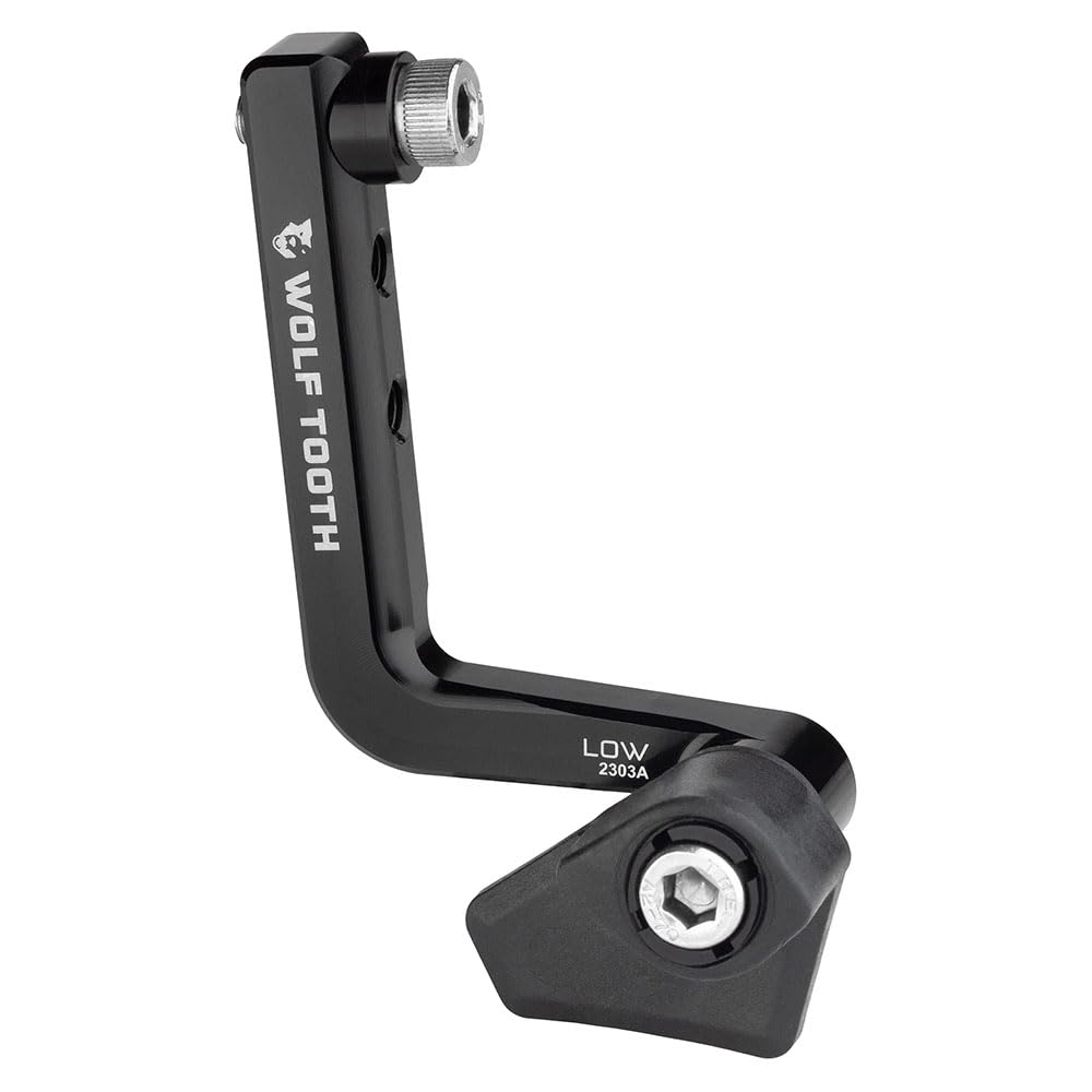 Wolf Tooth | LoneWolf Aero Chainguide Braze|On Low Mount | Black | 34-52T Chainring | Bike Accessories Custom Parts Precision Engineered