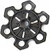 Columb Removable Rubber Snowflake Disk Basket for Hiking Poles, 6 pack (Six)