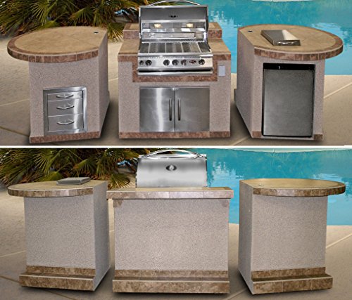 Cal Flame e3022 3 Piece Island with 32" BBQ Grill