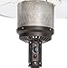 Amazon Basics 46,000 BTU Outdoor Propane Patio Heater with Wheels, Commercial & Residential, Brown Wicker