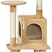 Best Choice Products 52in Cat Tree Scratcher Condo House Play Furniture - Beige