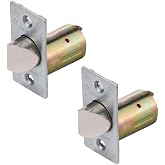 Dynasty AUG / SPA Dead Latch, 2-3/8" Backset, Satin Chrome Finish, 2-Pack | Replacement Dead Latch For Augusta/Spartan Keyed Door Lever Sets, 2-3/8 Inch Backset, Satin Chrome Finish, 2-Pack