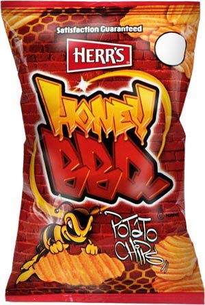 HERR'S Potato Chips, Honey BBQ, TX Pete Hot Sauce, Creamy Ranch Habanero, Salt & Vinegar, Baby Back Ribs, Ketchup Flavored, Gluten-Free, 1oz Bag (12-Pack) - Thumbnail 3