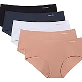 Calvin Klein womens Invisibles Seamless Hipster Panties, Multipack