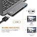 [Compatible Case] USB C Adapter,Type C Hub with 4 K HDMI,Thunderbolt 3 (40Gbps),Power delivery 100 W,SD/Micro SD Card Reader,2 x USB 3.0 Ports Compatible MacBook Pro 2016/2017/2018(Space Grey)