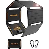 FlexSolar 40W Foldable Solar Panel Charger, USB-C USB-A &amp; DC Outputs | Waterproof portable solar charger for camping, hiking, backpacking; works with phones, power banks and tablets