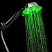 MD&MS Color Changing LED Light Shower Head with Crossed, Dispersed Running Water Function and Built-in Water Filter