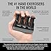 Prohands VIA Hand Exerciser, Finger Exerciser (Hand Grip Strengthener), Spring-Loaded, Finger-Piston System, Isolate and Exercise Each Finger, (6 lb Medium Tension, Black-Via)