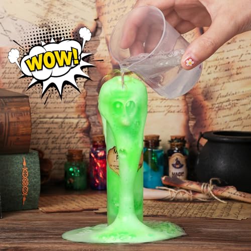 Mystery Potion Making Kit for Kids - 20 Wizard Potion Bottles with Recipe Book, Glitter Charms Creative Activity Set Ages 6-12, Birthday Christmas Gift for Boys & Girls, Perfect for Harry Potter Fans