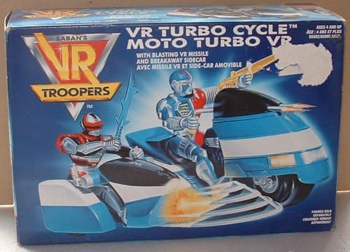 Saban's VR Troopers Turbo Cycle &amp; Breakaway Side Car