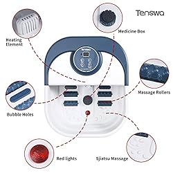 Tenswa Collapsible Foot Spa Bath Massager with