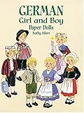 Front cover for the book German Girl and Boy Paper Dolls by Kathy Allert