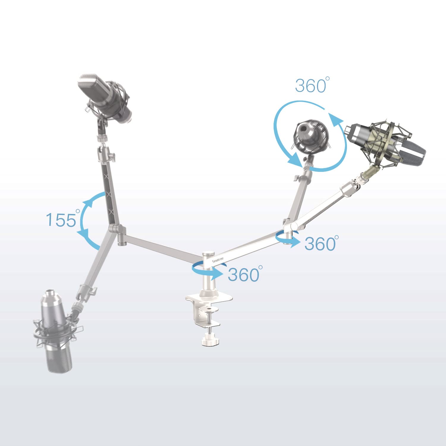 Mua Smatree 2022 Edition Microphone Stand with Shock Mount Desktop MV7