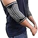 BLITZU Elbow Brace (1 Pair) for Men & Women - Compression Sleeves Support for Tendonitis, Tennis Elbow, Golf Elbow, Arthritis Treatment, Gym Workout, Weightlifting, Pain Relief, & Recovery BLACK M