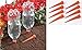 Collections Etc Automatic Irrigation Watering Spikes, 8 Pack, with Slow Drip Design, Orange