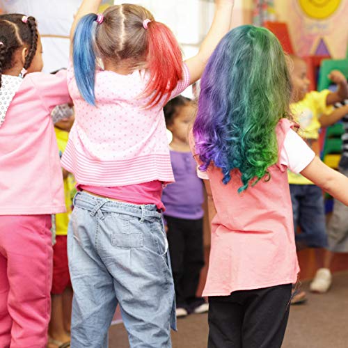 Hair Chalk, 10 Colors Hair Chalk Pens Non-toxic Washable Hair Dye Chalk Set For Kids And Teen- Best Birthday Christmas Halloween New Year Gifts for Girls Boys - Thumbnail 3