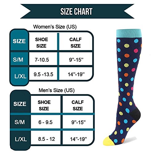 Fotociti Compression Socks for Women & Men Circulation 2030mmHg 6/8