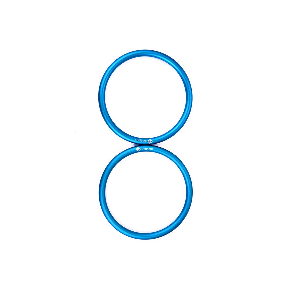 Topind 3" Large Size Aluminium Baby Sling Rings for Baby Carriers & Slings of 2 pcs Lake Blue