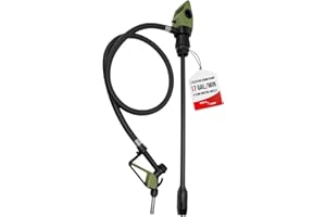 TERA PUMP 55 Gallon Drum Pump - Electric Drum Barrel Pump (Optional Power: Rechargeable Battery Kit or DC Inverter cables) DEF, Diesel, Water, Kerosene, Windshield Washer Fluid, Mild Detergent