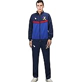 Mens Football Coach Costume Blue Jacket Pants Tracksuit Coat Soccer Suit Sportswear Training Halloween Cosplay Outfit