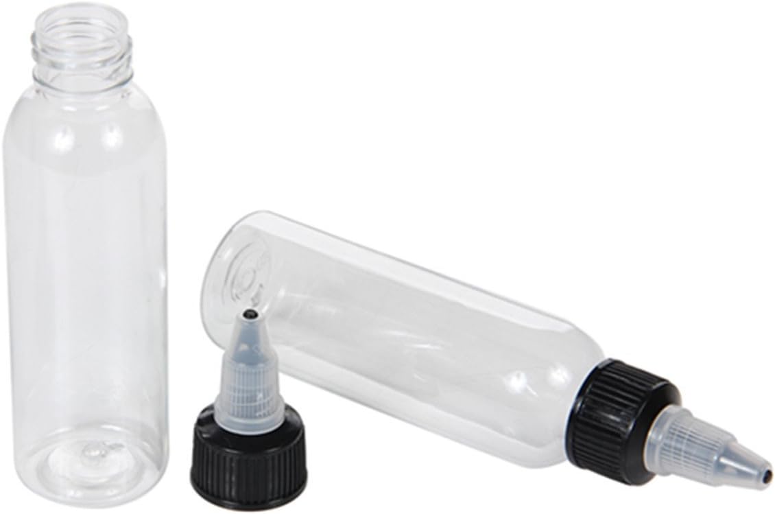 Twist bottle Plastic Oil bottle Steel Needle Dropper Bottles squeezable dropping bottler for Flavorings and liquid (120ml): Home Improvement