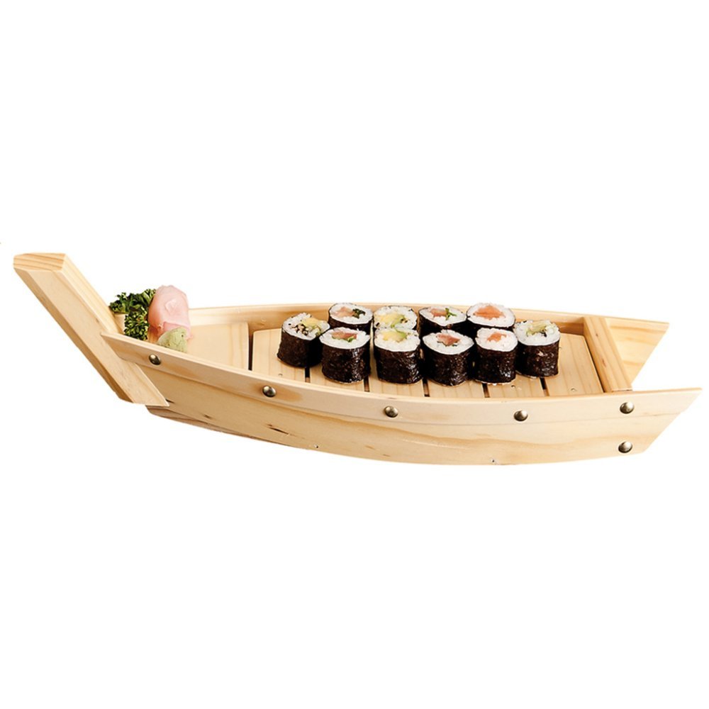 Seafood Boat 44X13X11 Cm Natural Wooden - 1 Units