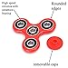 (2 Pack) KAMII Tri Fidget Hand Spinner - Fidget Work Ultra Fast Bearing Good for ADHD EDC Focus Toy for Killing Time (Black&Blue)