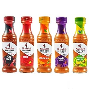 Diverse multi-smaken Nando’s Peri-Peri saus 125g (Pack van 5)