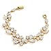 Mariell 14K Gold Plated Mosaic Style Petite Length 6 1/4