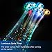 Novelty Place 24Pcs LED Hair Light Up Fiber Optic, LED Hair Extension with Clip, Bar Dancing Hairpin Flashing Braid Glow in The Dark Party Accessories