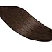 SeaShine Tape in Hair Extensions #2 Dark Brown 100% Remy Human Hair Extensions Silky Straight for Fashion Women 20 Pcs/Package(18Inch #2 40g)